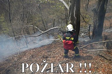 Lángra kapott a növényzet a Poprád és Kassa közötti vasúti szakaszon
