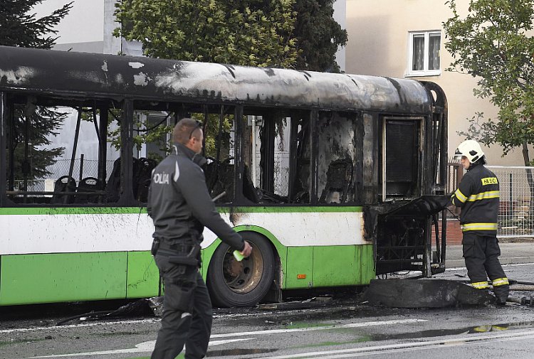 Szénné égett egy városi busz Kassán